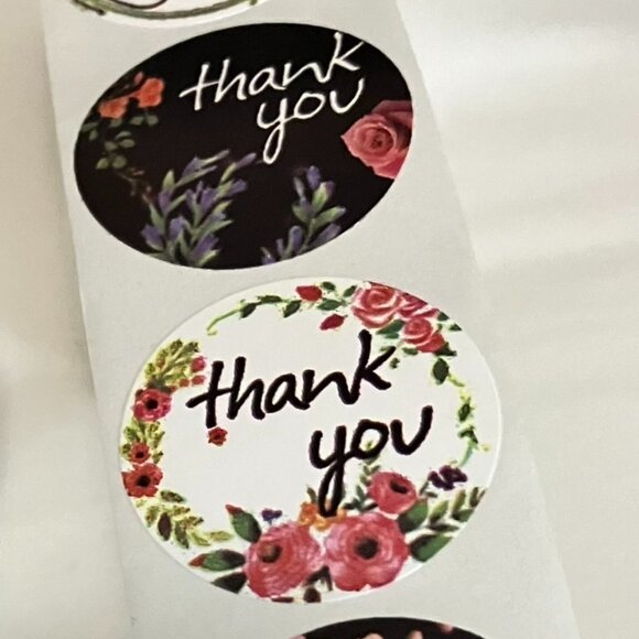1,500 Stickers - 3 x 500 THANK YOU Seld Adhesive Stickers NEW TAX Write off - Picture 4 of 4